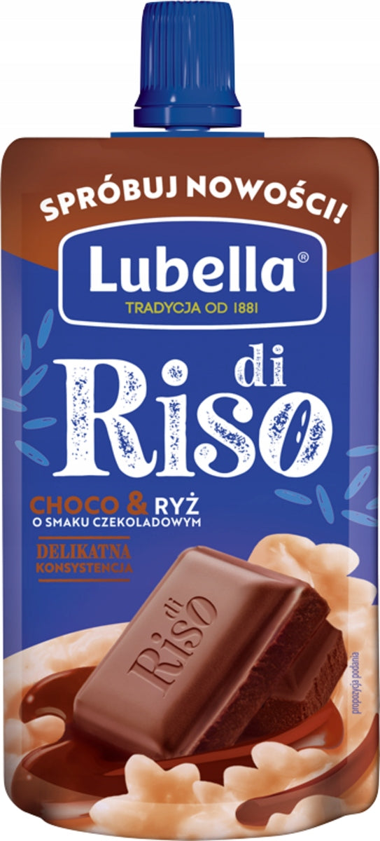 Lubella Di Riso Choco Snack & Rice 100 g x 12 pieces Brand Lubella