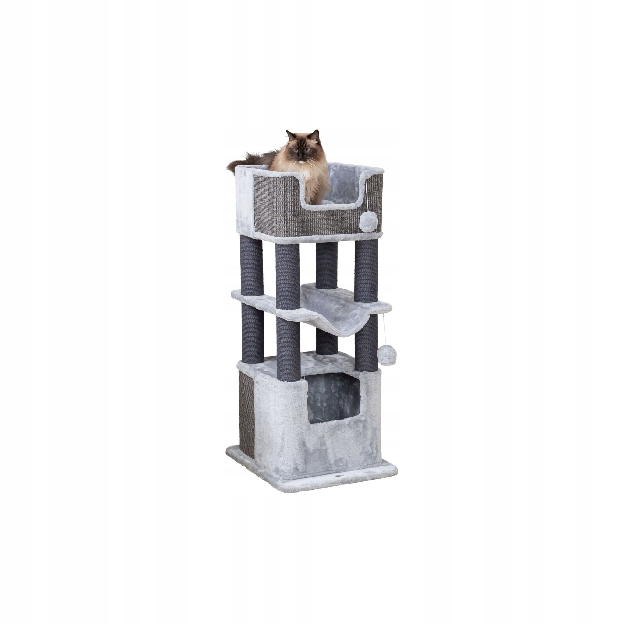 Lucano XXL, scratching post, for cat, grey, 110 cm