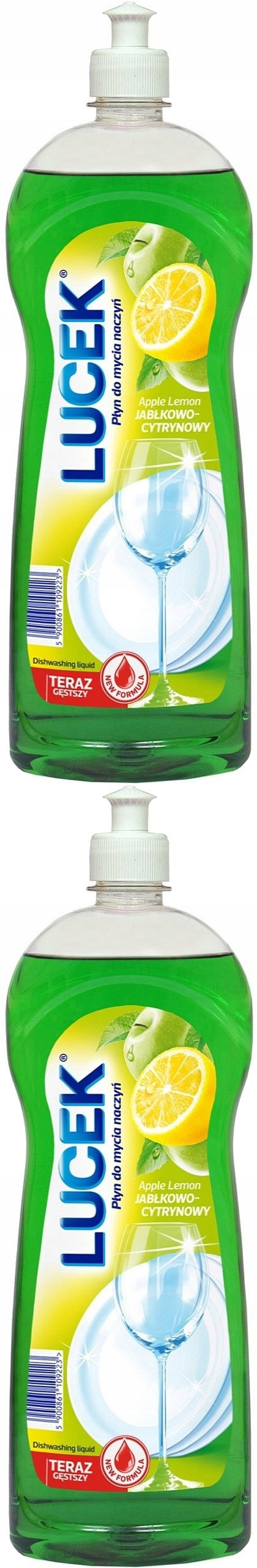 Lucek Dishwashing liquid Apple-lemon 2x1L
