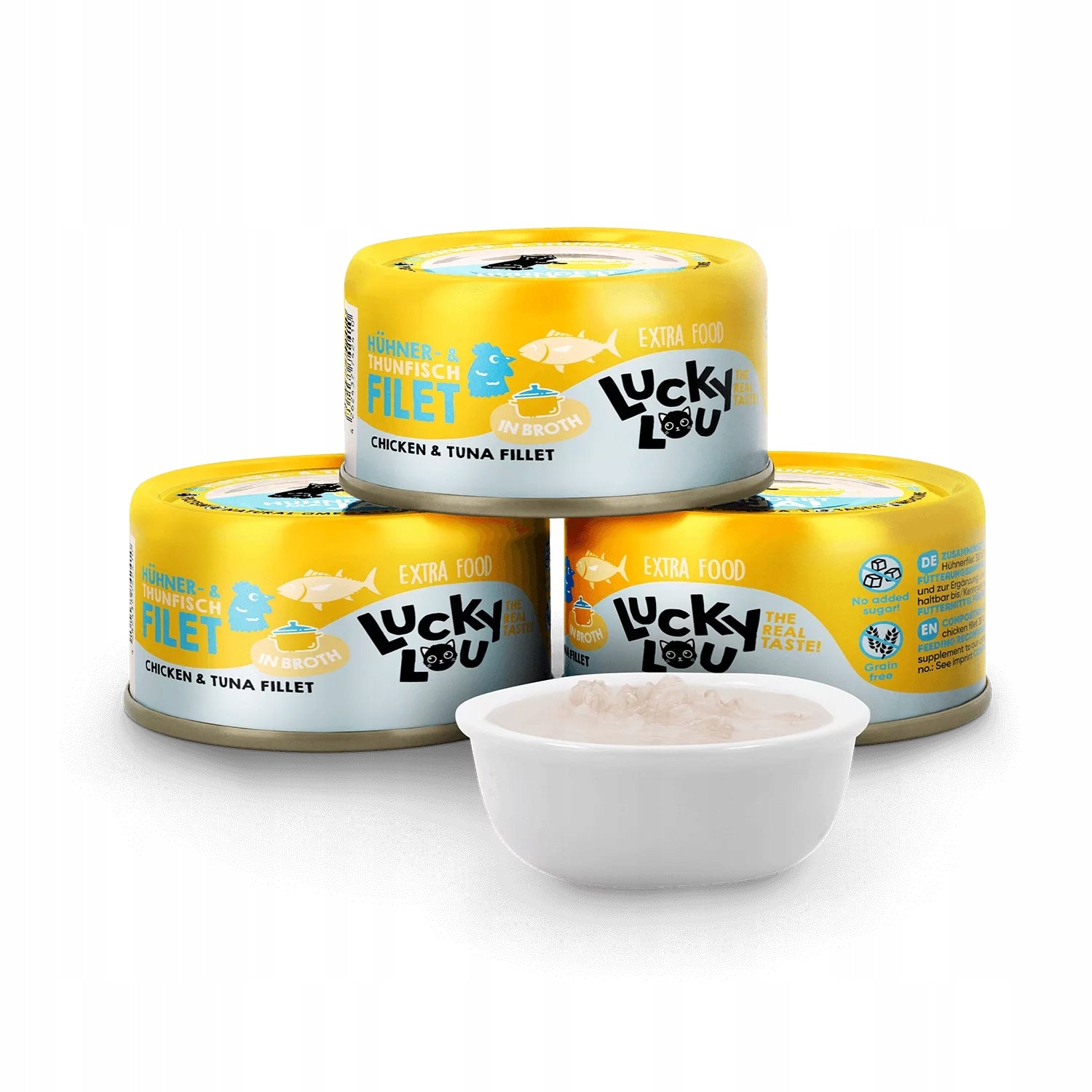 Lucky Lou Ex. Food Fillet chicken tuna in broth 70g for picky cat
