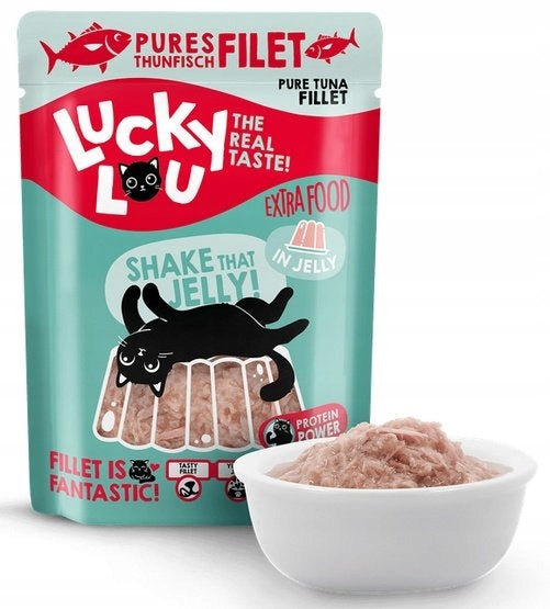 Lucky Lou Extra Food Tuna Fillet in Jelly 70 g Cat Sachet