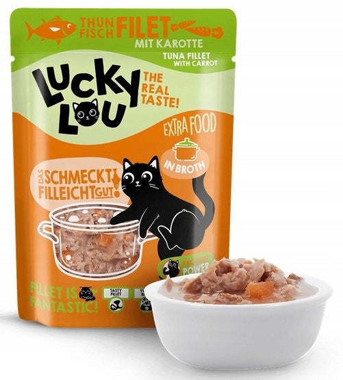 Lucky Lou Extra Food Tuna with Carrot in Sachet 70g Cat Food