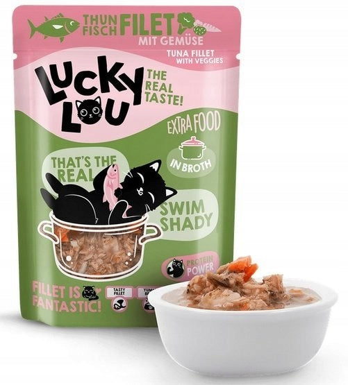 Lucky Lou Extrafood for cat tuna and vegetables in broth sachet 70g