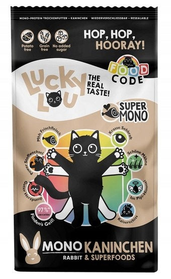 Lucky Lou Food Code Mono Rabbit 340g