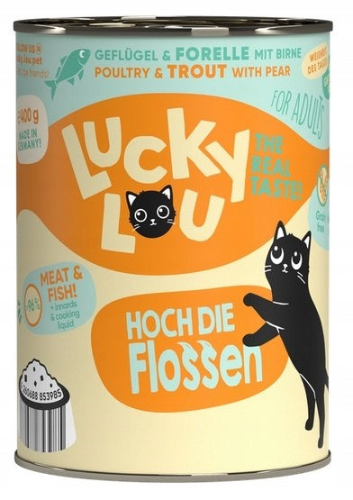 Lucky Lou Lifestage Adult Poultry and Trout Can 400