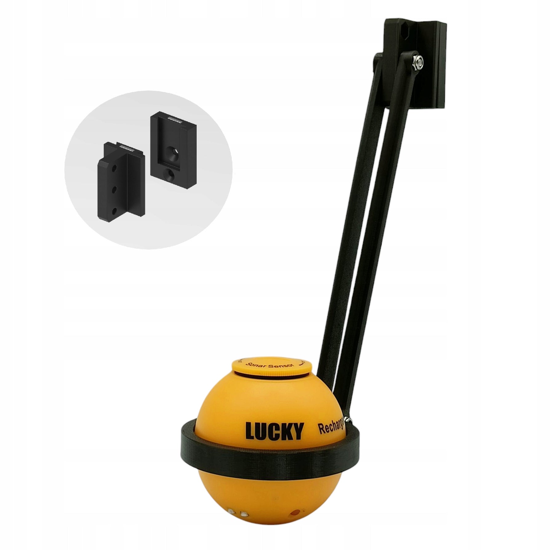 Lucky Sonar Probe Sounder Holder for Fish + Quick Coupler