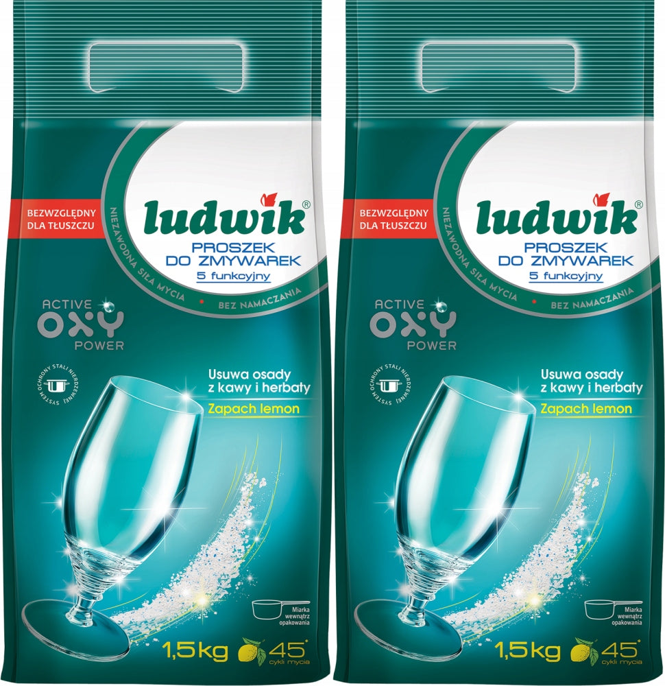 Ludwik 5 function dishwasher powder 1,5 kg x2