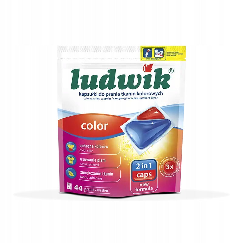 Ludwik Color Washing Capsules SET OF 88 Washes 2in1 Caps Packaging status original