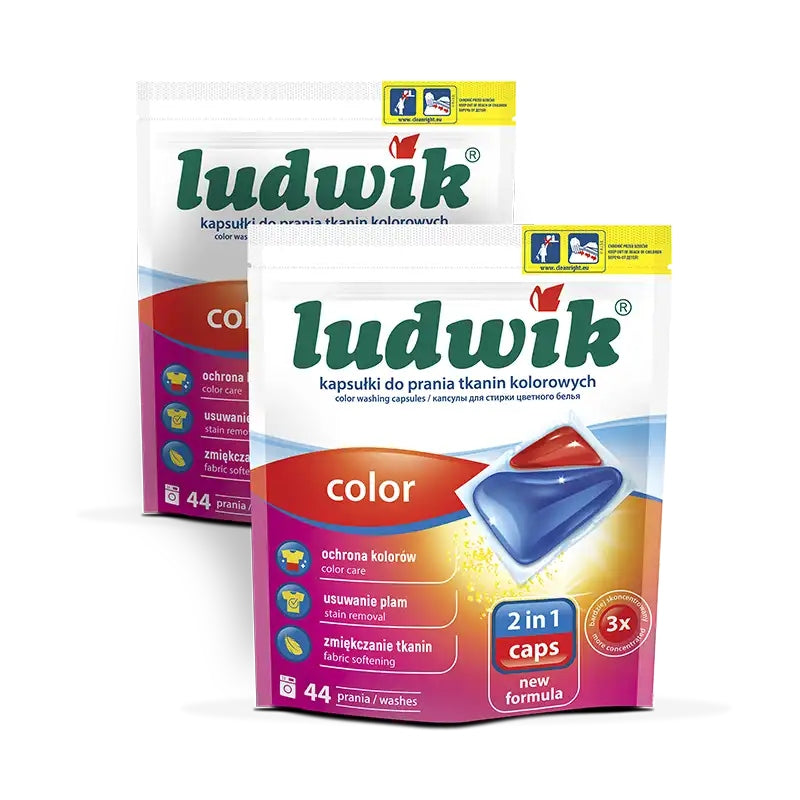 Ludwik Color Washing Capsules SET OF 88 Washes 2in1 Caps