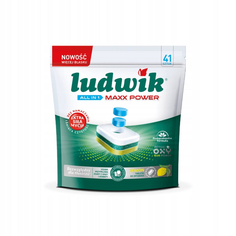 Ludwik Dishwasher tablets MAXX POWER LEMON 41pcs