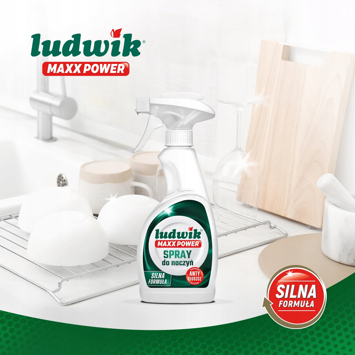 Ludwik MAXX Power Dish Spray 400ml Packaging status original