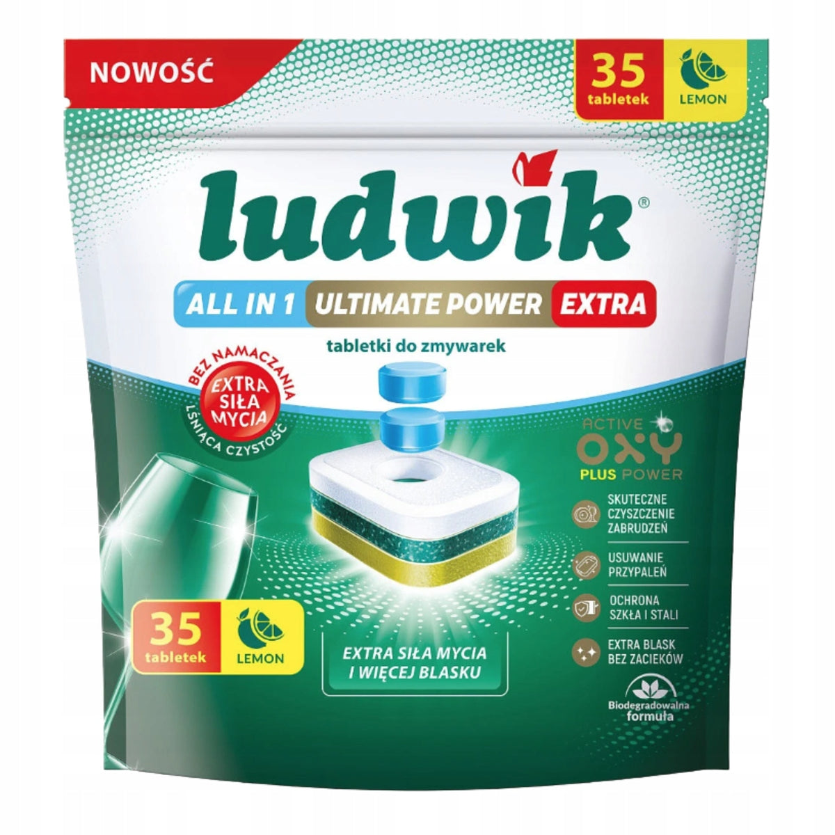 Ludwik Ultimate Power Extra Tablets All In One Lemon 35 Pcs.x2 Packaging status original