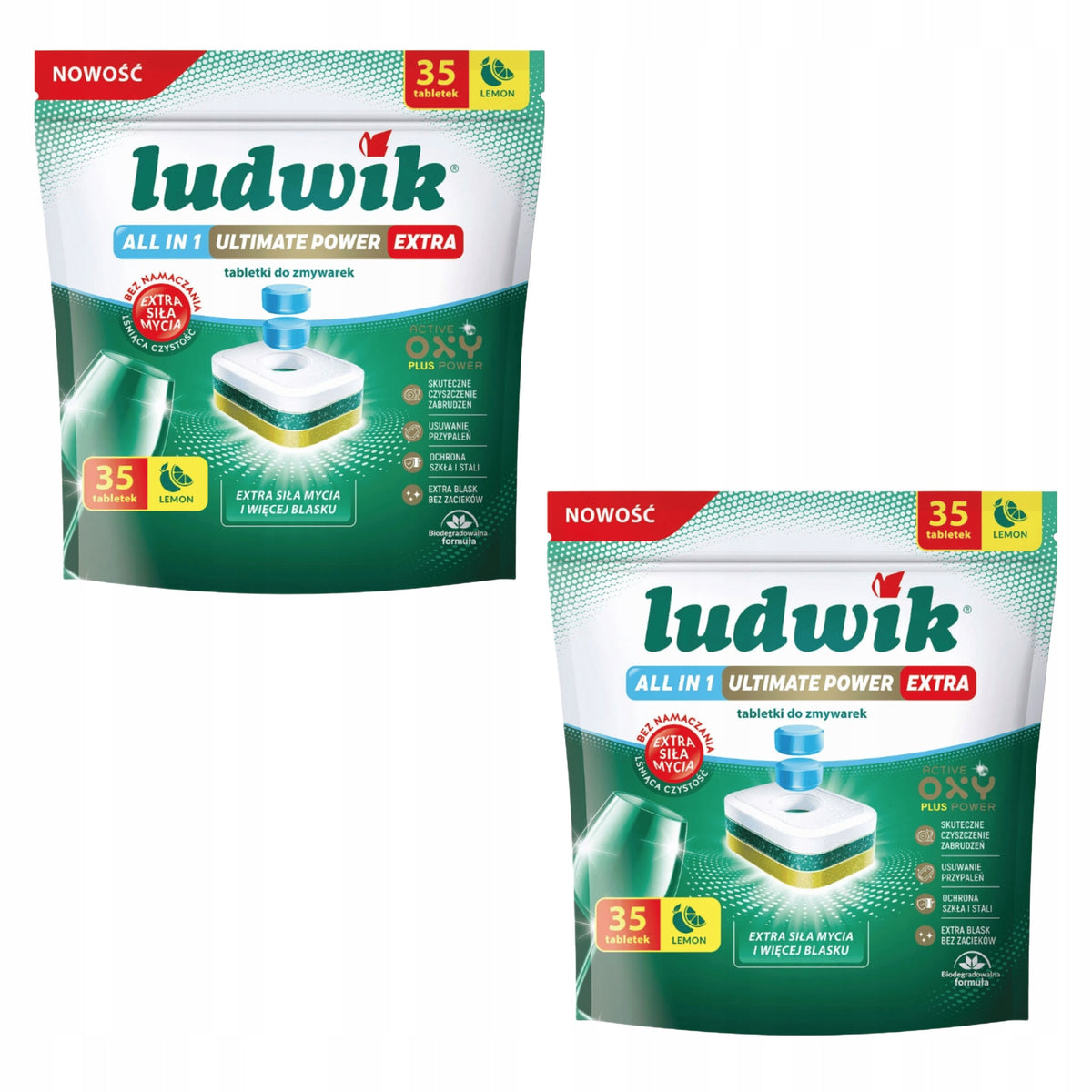 Ludwik Ultimate Power Extra Tablets All In One Lemon 35 Pcs.x2