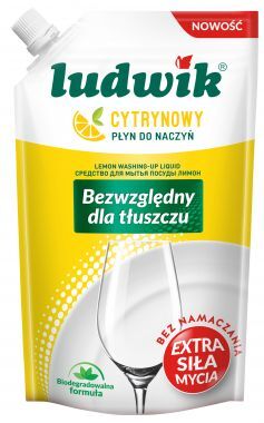 Ludwik - dishwashing liquid LEMON 450g - stock