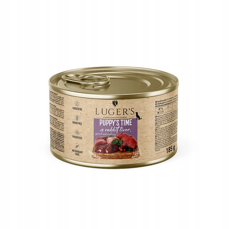 Lugers Puppys Time Wet Dog Food Rabbit Liver 185 g Trade name other
