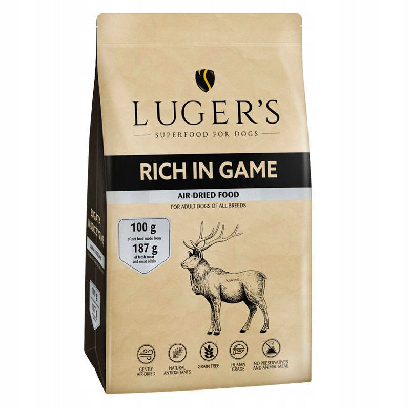 Luger’s dried dog food rich in venison 5 kg