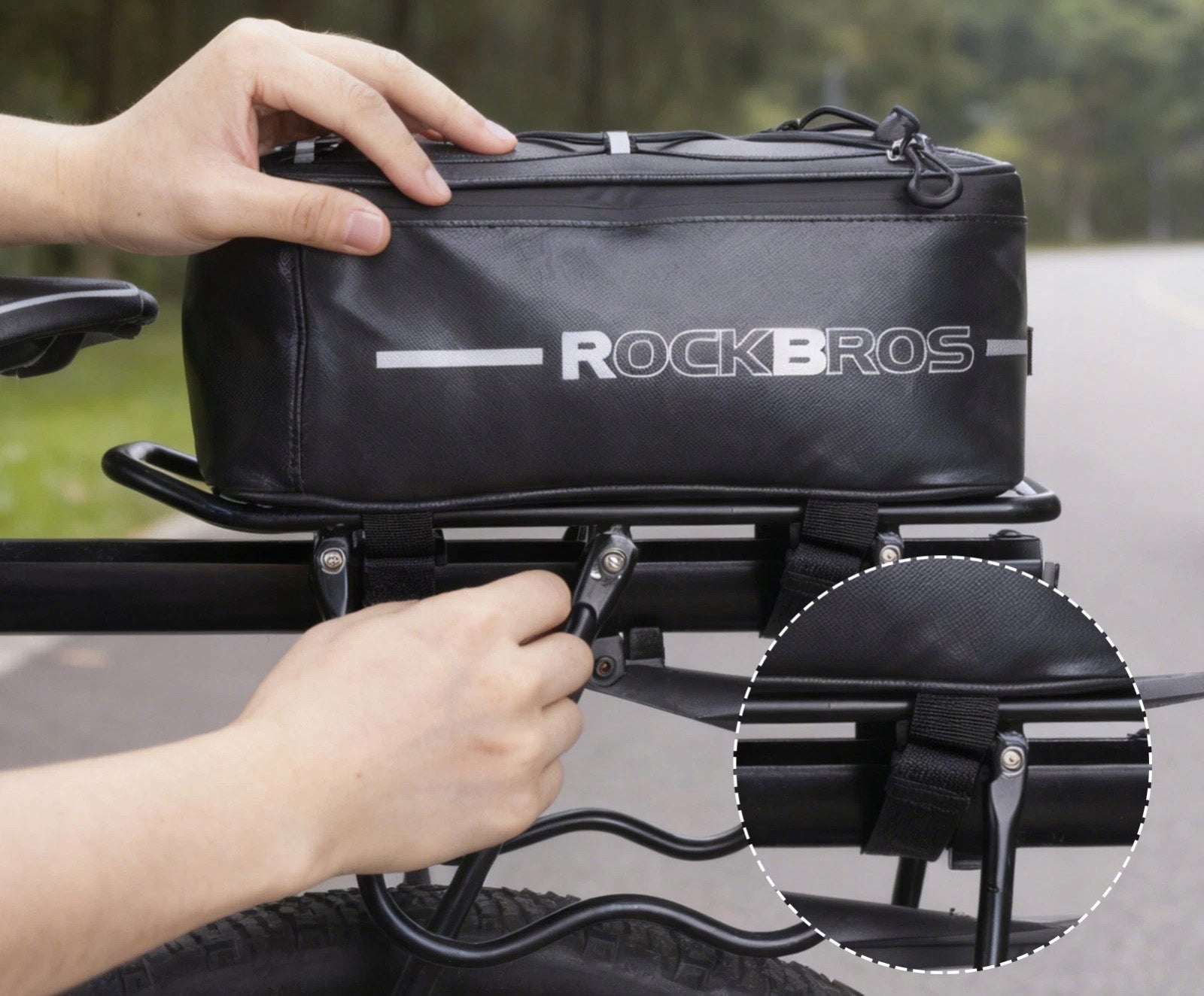 Luggage bag 8L quick installation waterproof ROCKBROS 30141700002 A17 L Dominant material synthetic material