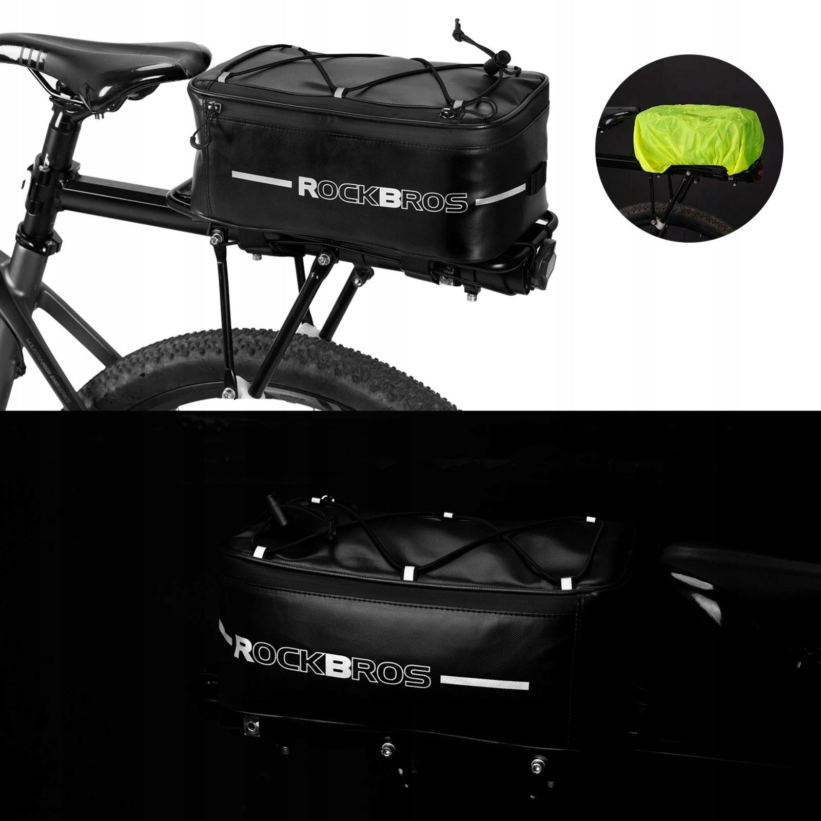 Luggage bag 8L quick installation waterproof ROCKBROS 30141700002 A17 L Kind rear