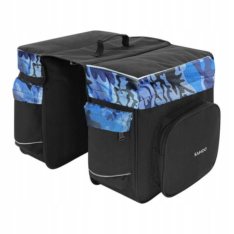 Luggage pouch Bike bag 30L two-chamber stiffened reflectors Brand Sahoo