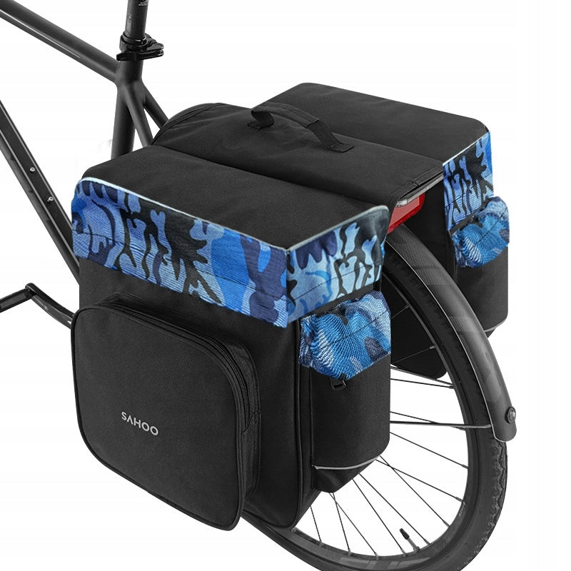 Luggage pouch Bike bag 30L two-chamber stiffened reflectors