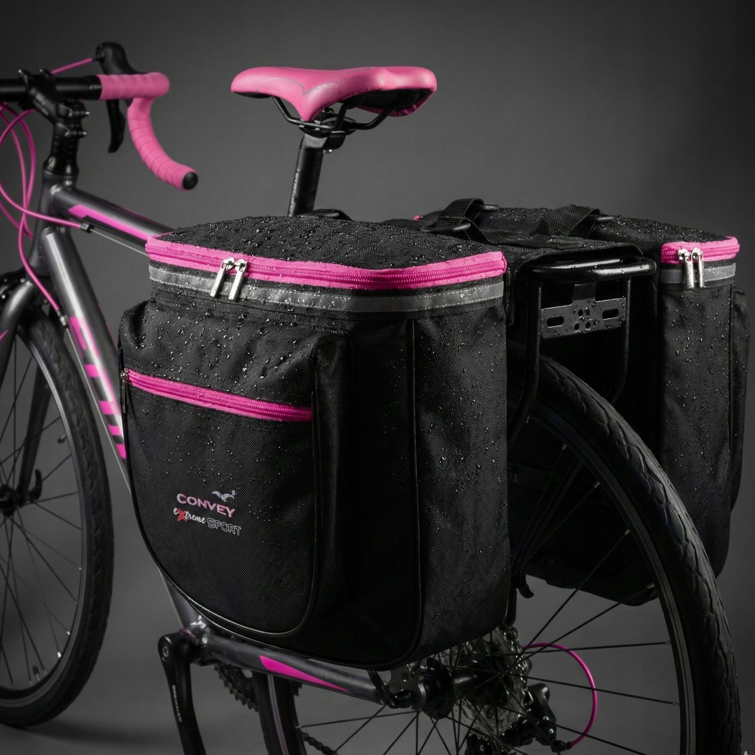 Luggage pouch two compartments Bicycle bag for luggage compartment Polish Product Packaging status original