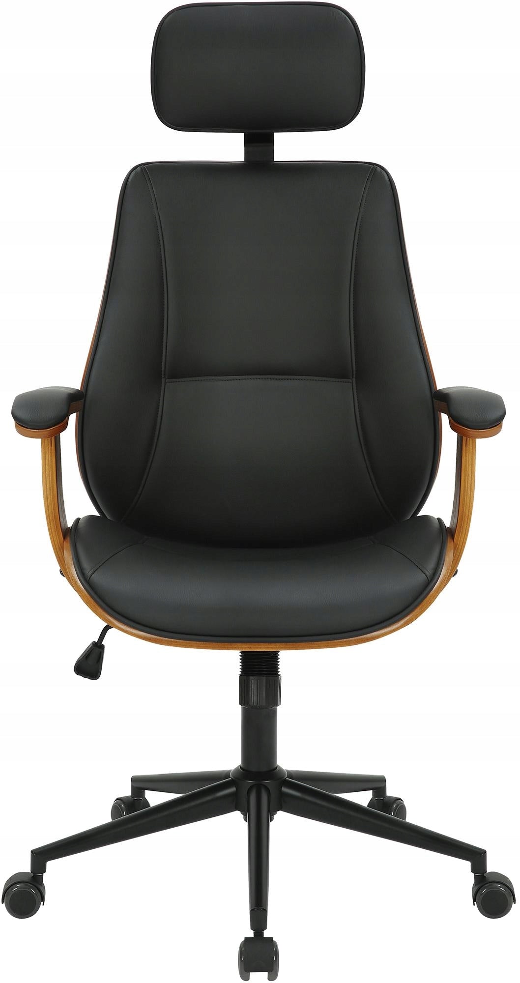 Lugo office chair eco leather, walnut/black Packaging status original