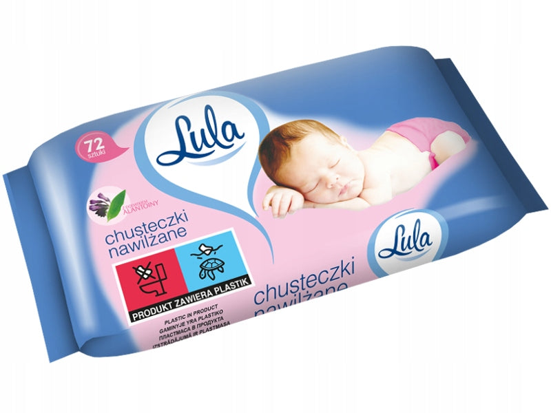 Lula Moisturized Wipes With Alantonin 72pcs EAN (GTIN) 5905771726188
