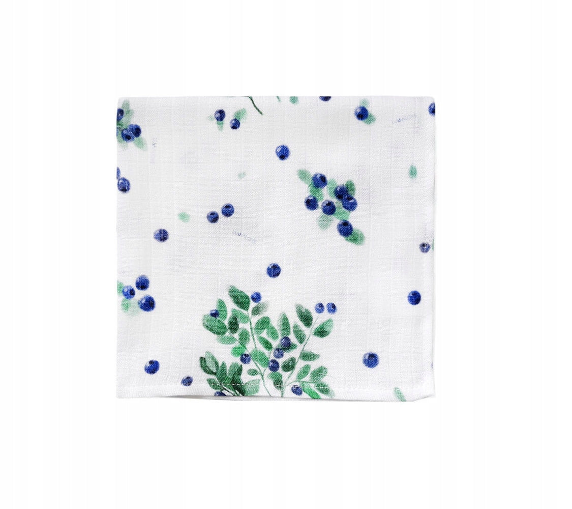 LullaLove - Muslin diaper/baby washcloth, bamboo - berries Packaging status original