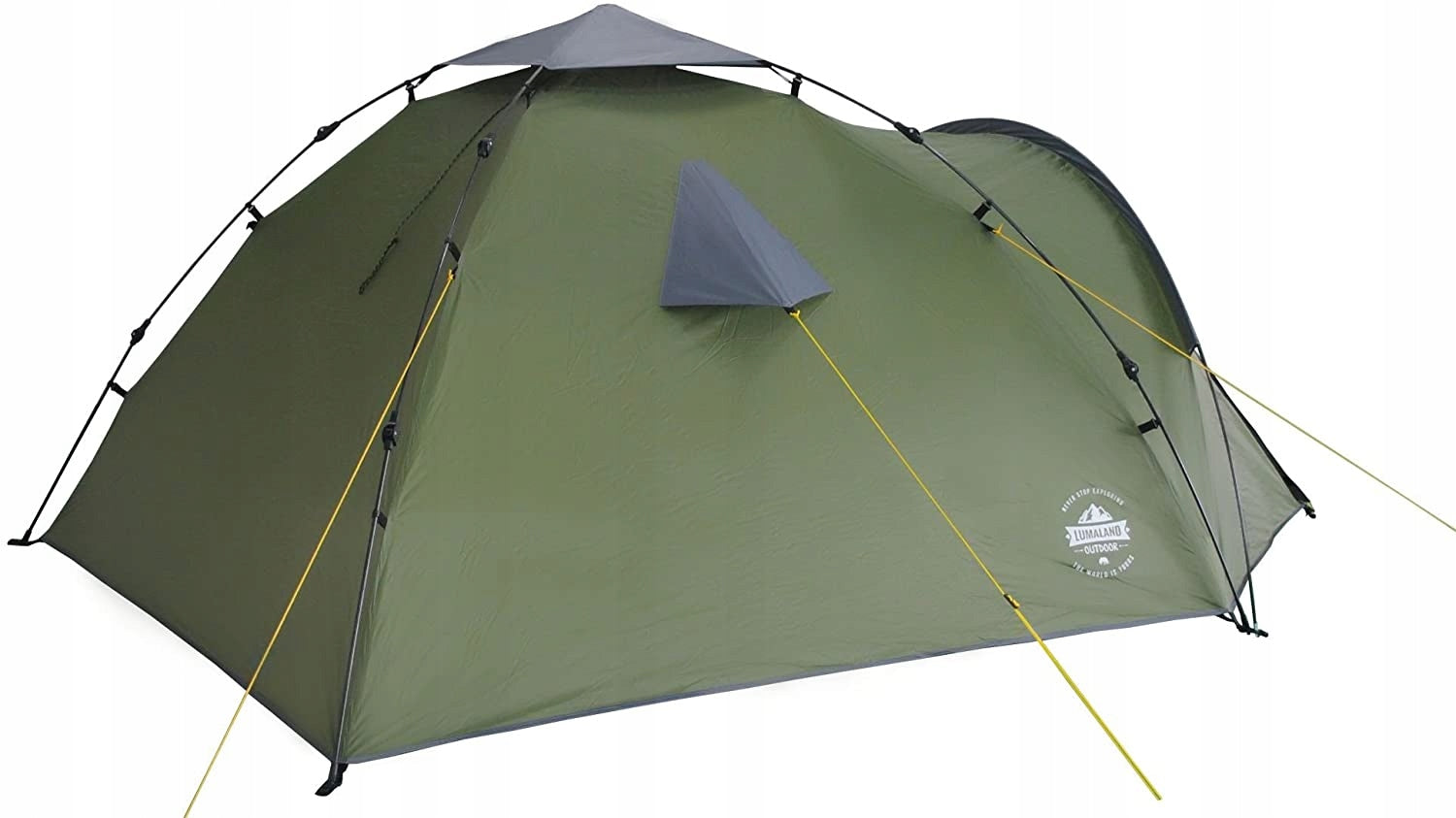 Lumaland Outdoor Pop Up Cool Reflective 3-Person Hiking Tent Model Outdoor Pop Up