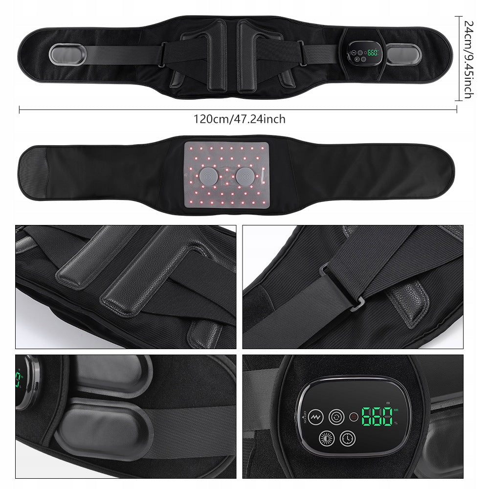 Lumbar belt – massage, heating and red light 660/850 nm Packaging status original