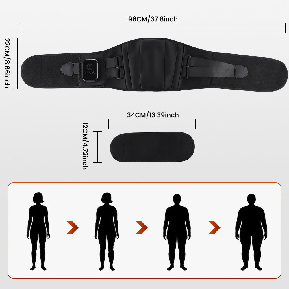 Lumbar massage belt – waist support, vibration massage and heating Manufacturer code 570353943