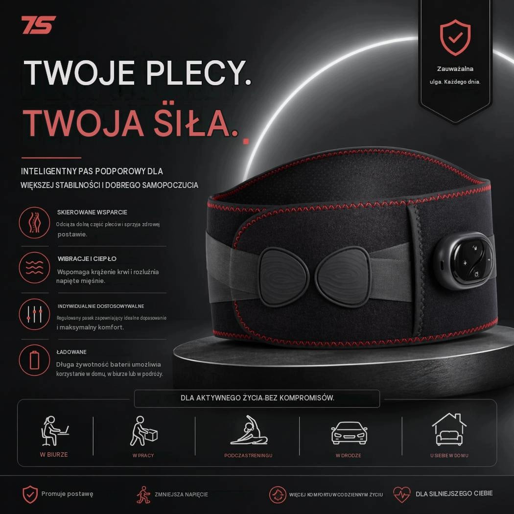 Lumbar massage belt with heating and vibration USB 5V D108 Manufacturer code D108/D107/Y9