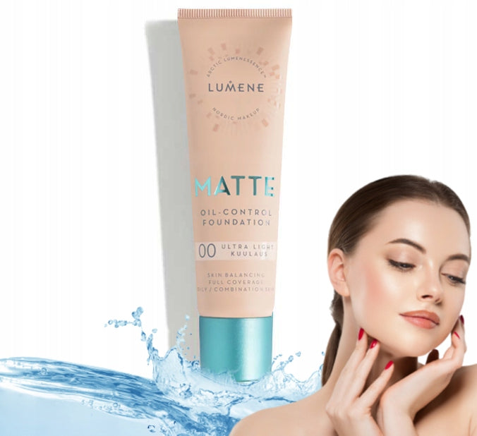 Make-up-Basis Lumene Matte Oil-control 30 ml, 00 Ultra Light 