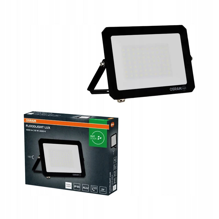 Luminaire Osram halogen Lux 50W 4000K neutral 4500lm IP65 black LED Packaging status original