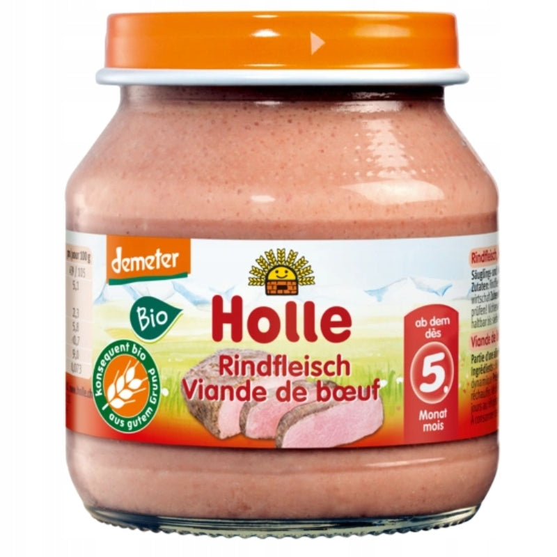 Lunch Beef Meat Beef from 5 Months Onwards 125 g HOLLE