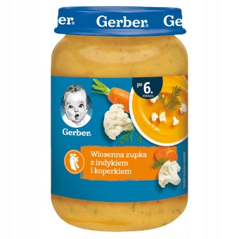 Lunch Gerber Spring Soup with Turkey and Dill after 6 Months Onwards 190 g x6 Medical device no