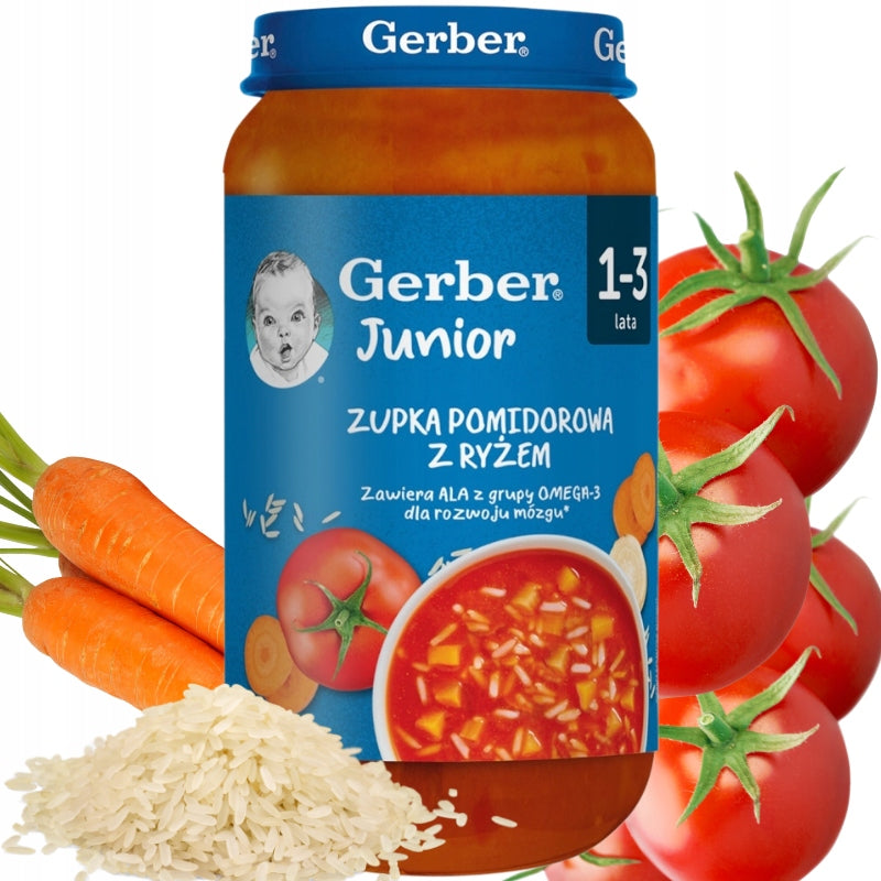Lunch Gerber Tomato soup with rice from 12 months 250 g rice, vegetables EAN (GTIN) 8445291662353