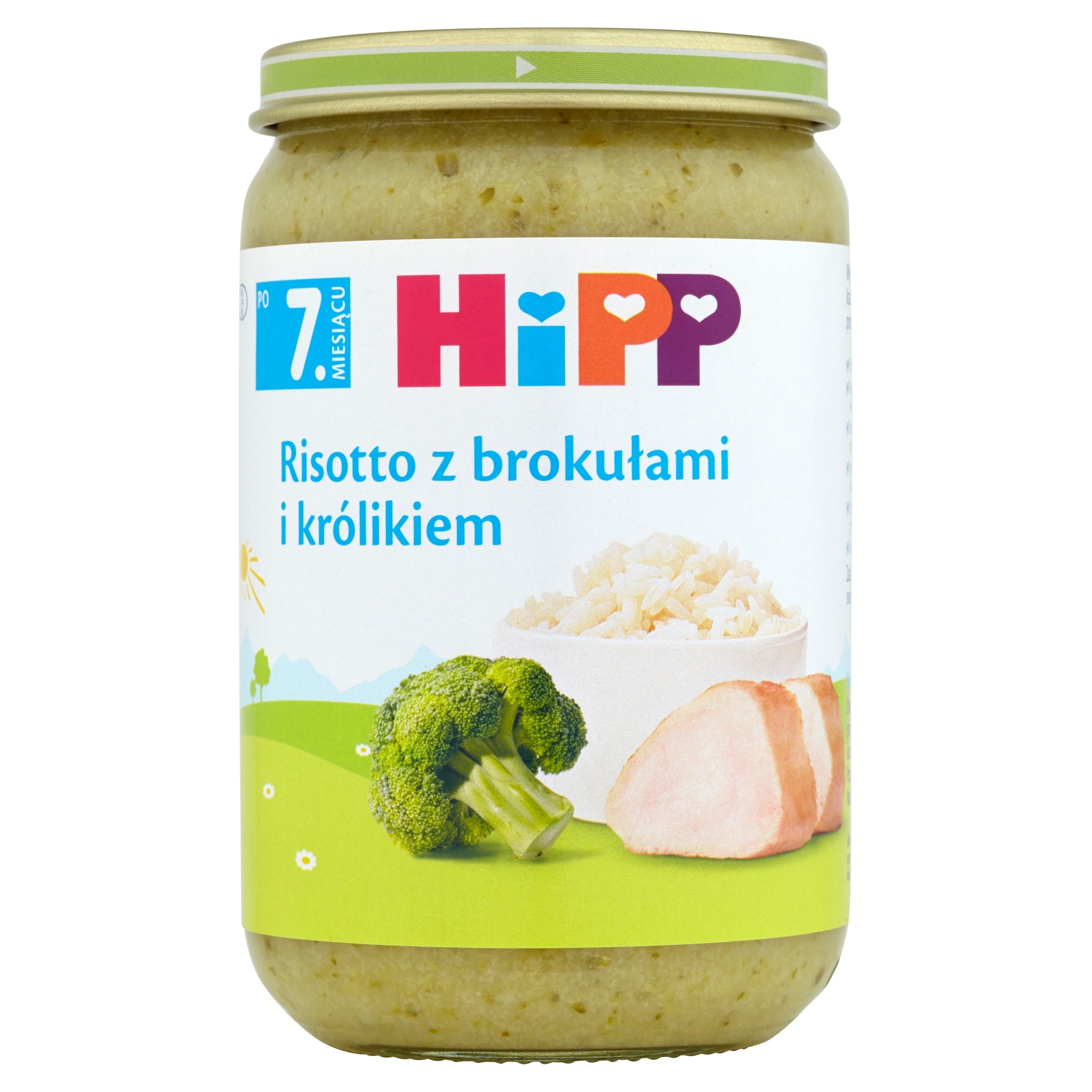 Lunch HIPP RISOTTO WITH BROCCOLI AND RABBIT from 7 months 220 g