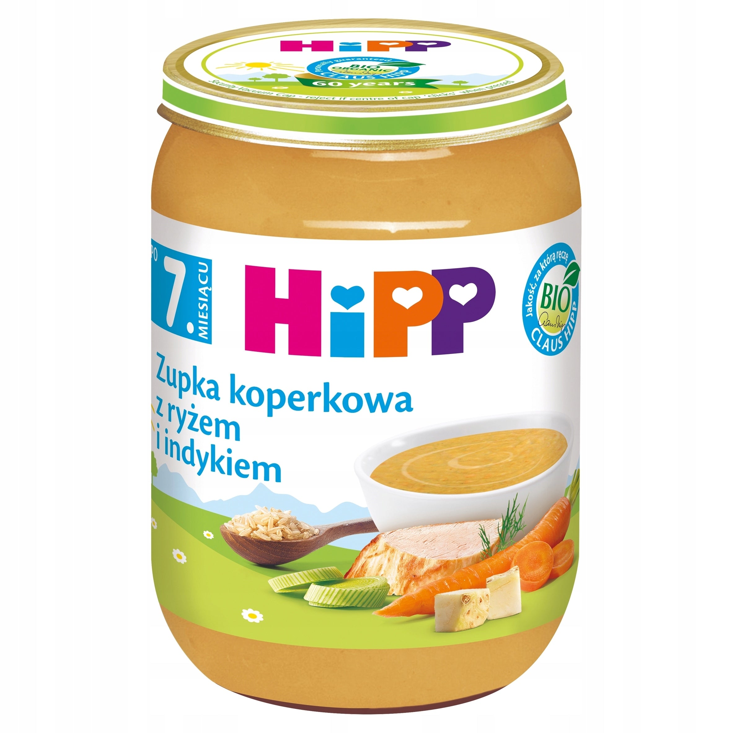 Lunch HiPP Dill soup with rice and turkey BIO 190g after 7 months