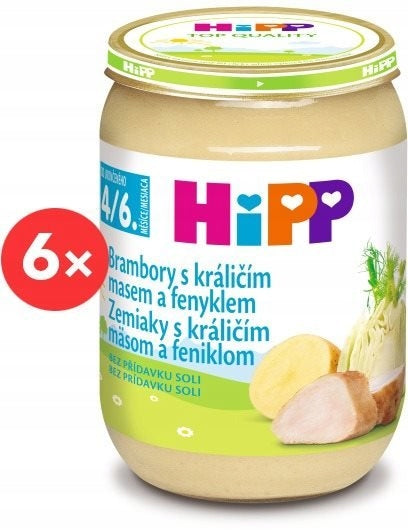 Lunch Hipp from 4 months 1140 g rabbit, vegetables, potatoes Brand Hipp