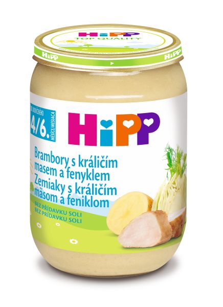 Lunch Hipp from 4 months 1140 g rabbit, vegetables, potatoes