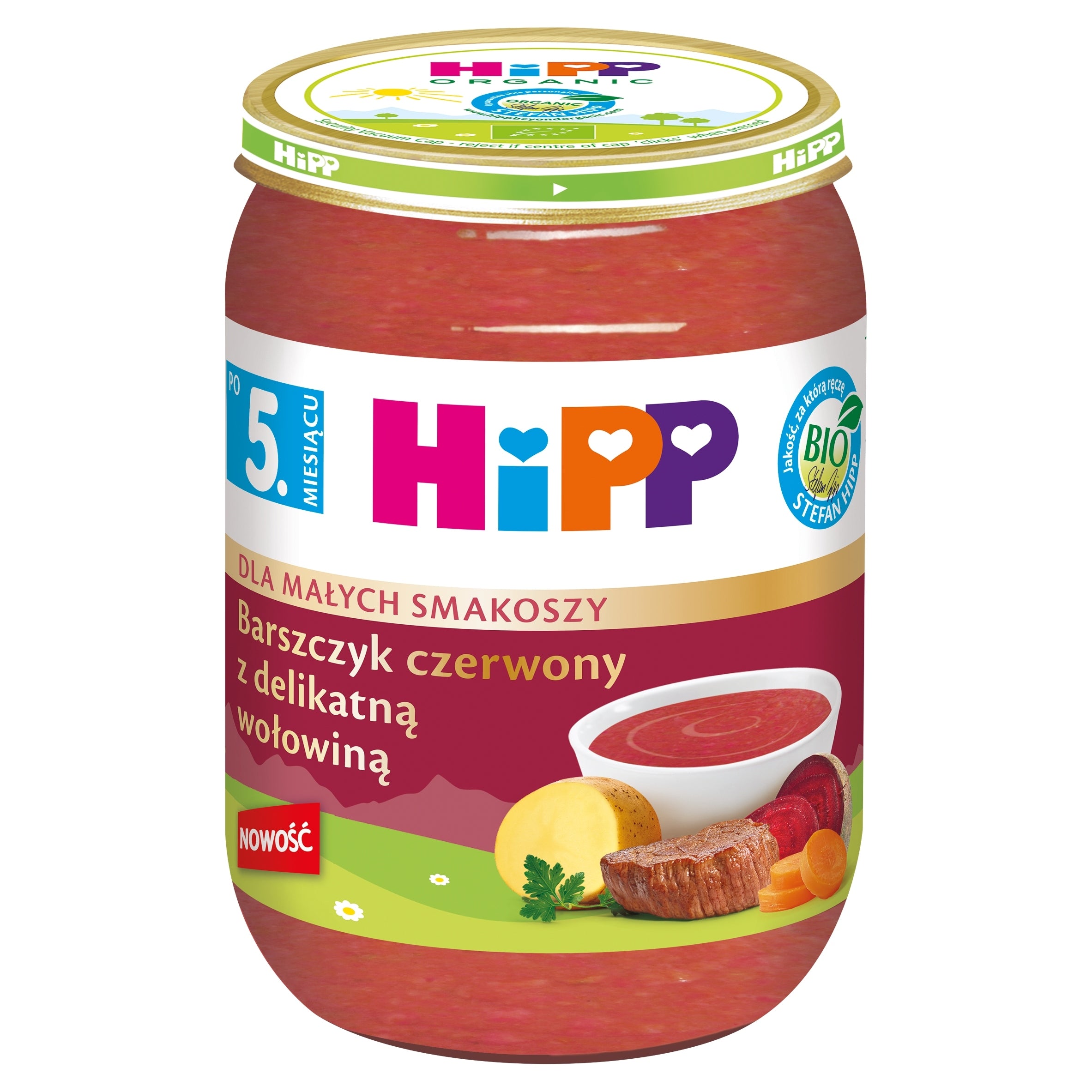 Lunch Hipp from 5months 190g Barszczyk red with delicate beef SOUP