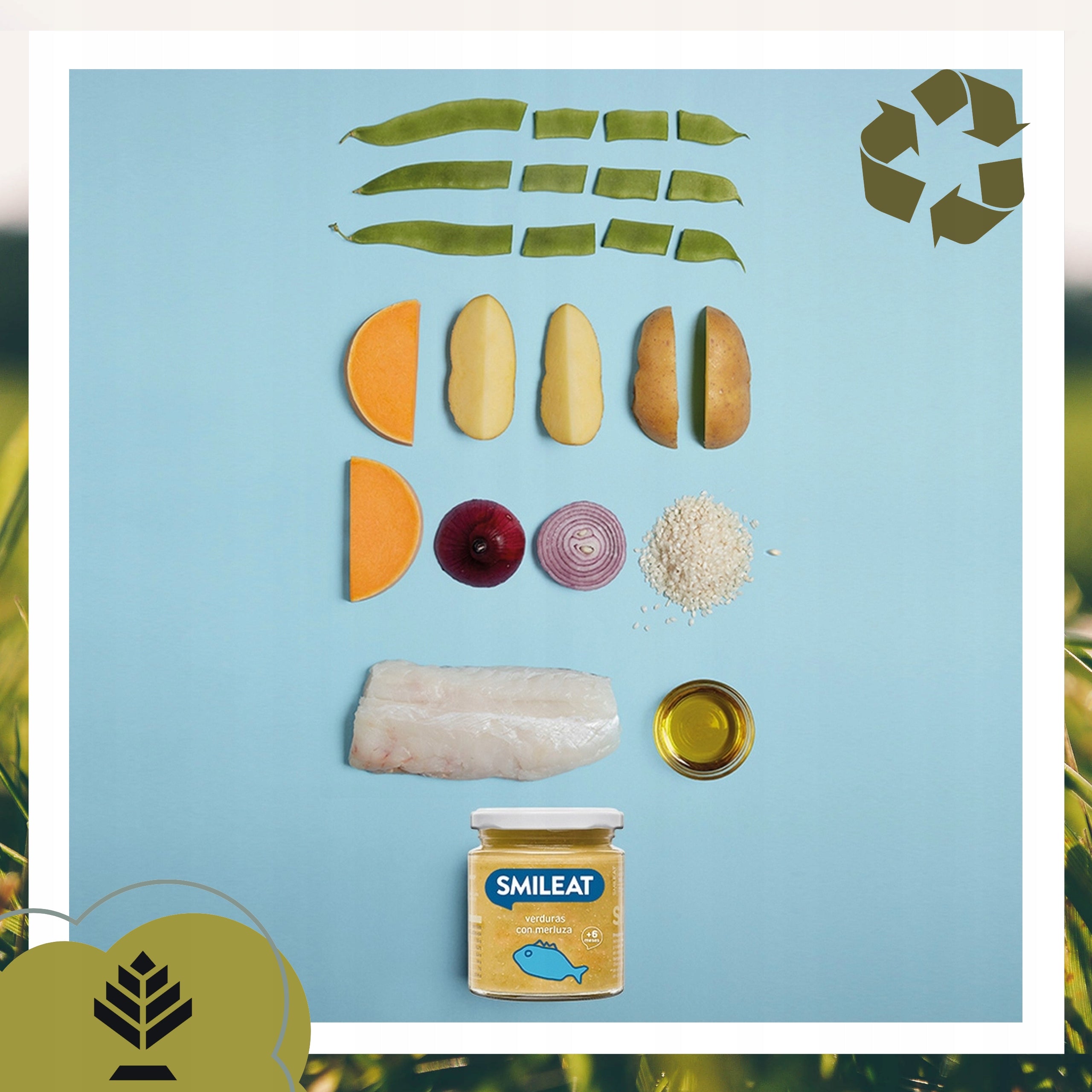 Lunch In A Jar Smileat Bio hake With Vegetables For Babies 6M 230G Manufacturer code SML03069