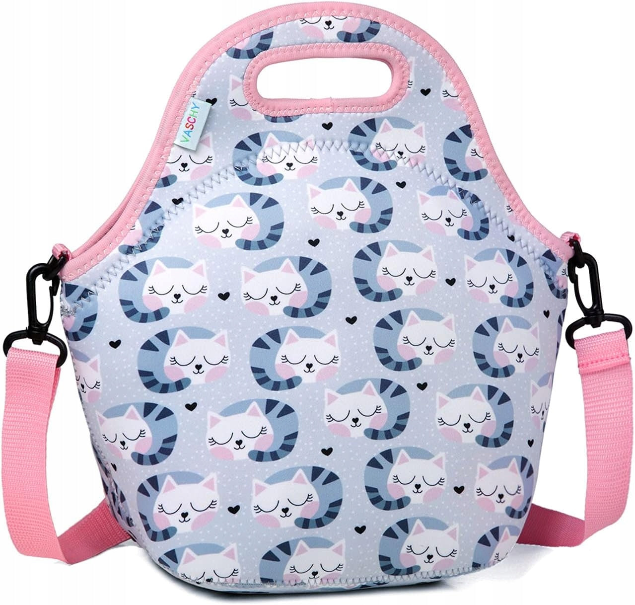 Lunch bag for girls, VASCHY neoprene lightweight lunch bag