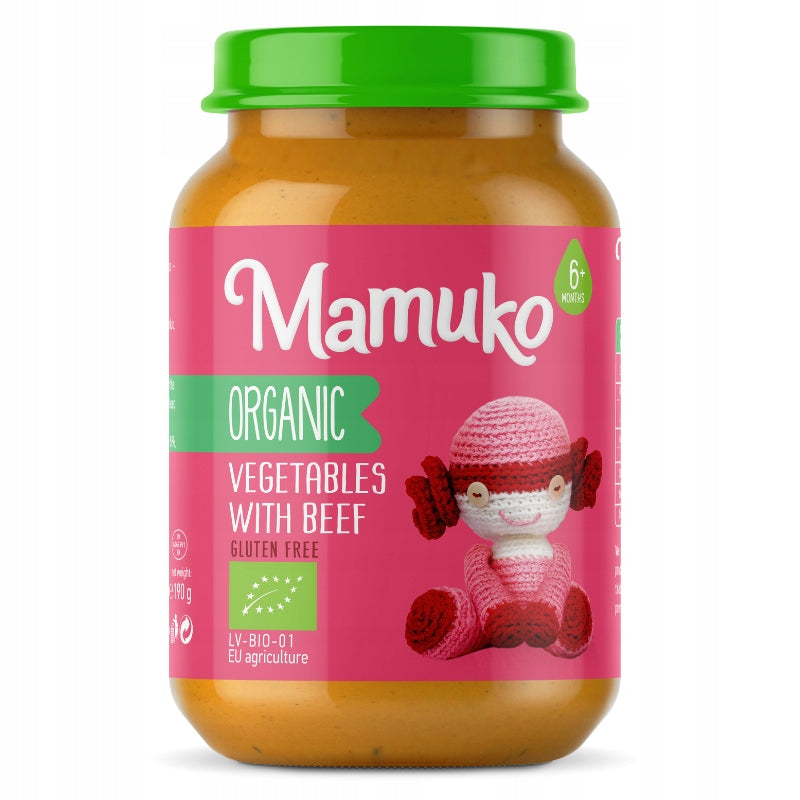 Lunch for Children Organic Carrot Potato Beef 6m+ 190g Mamuko