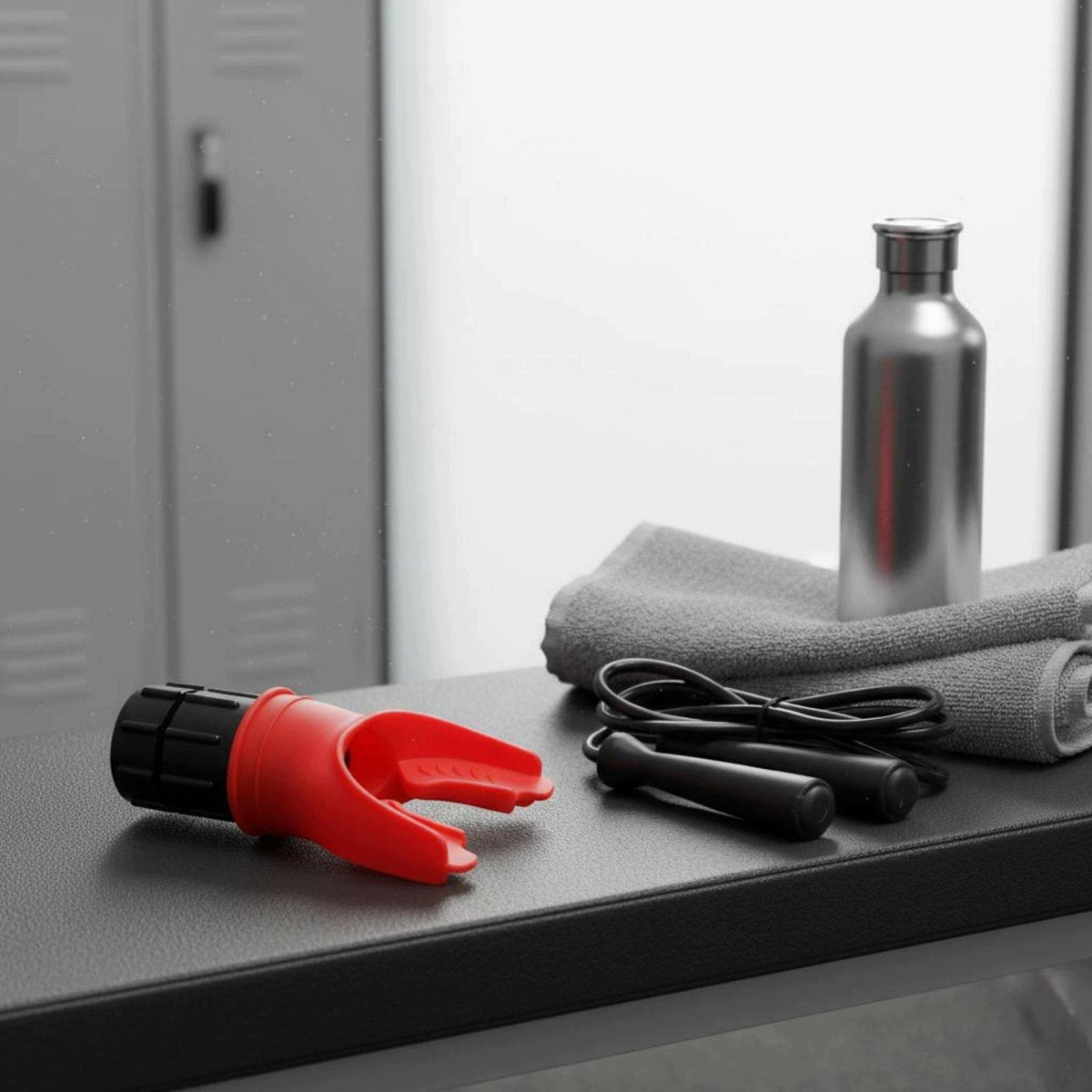 Lung Capacity Training Device Lightweight Adjustable Resistance Black Packaging status original