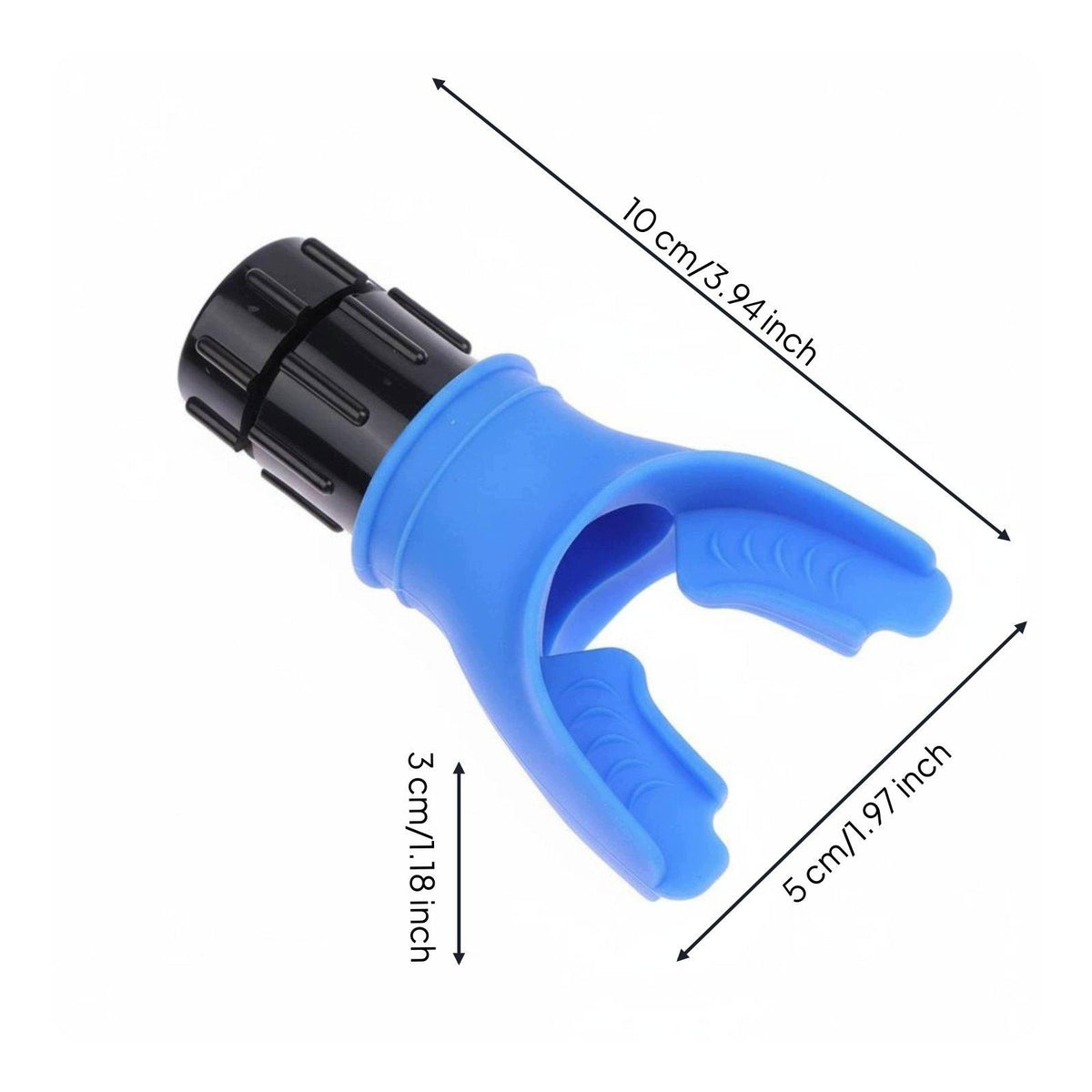 Lung Capacity Training Device Lightweight Adjustable Resistance Blue Packaging status original