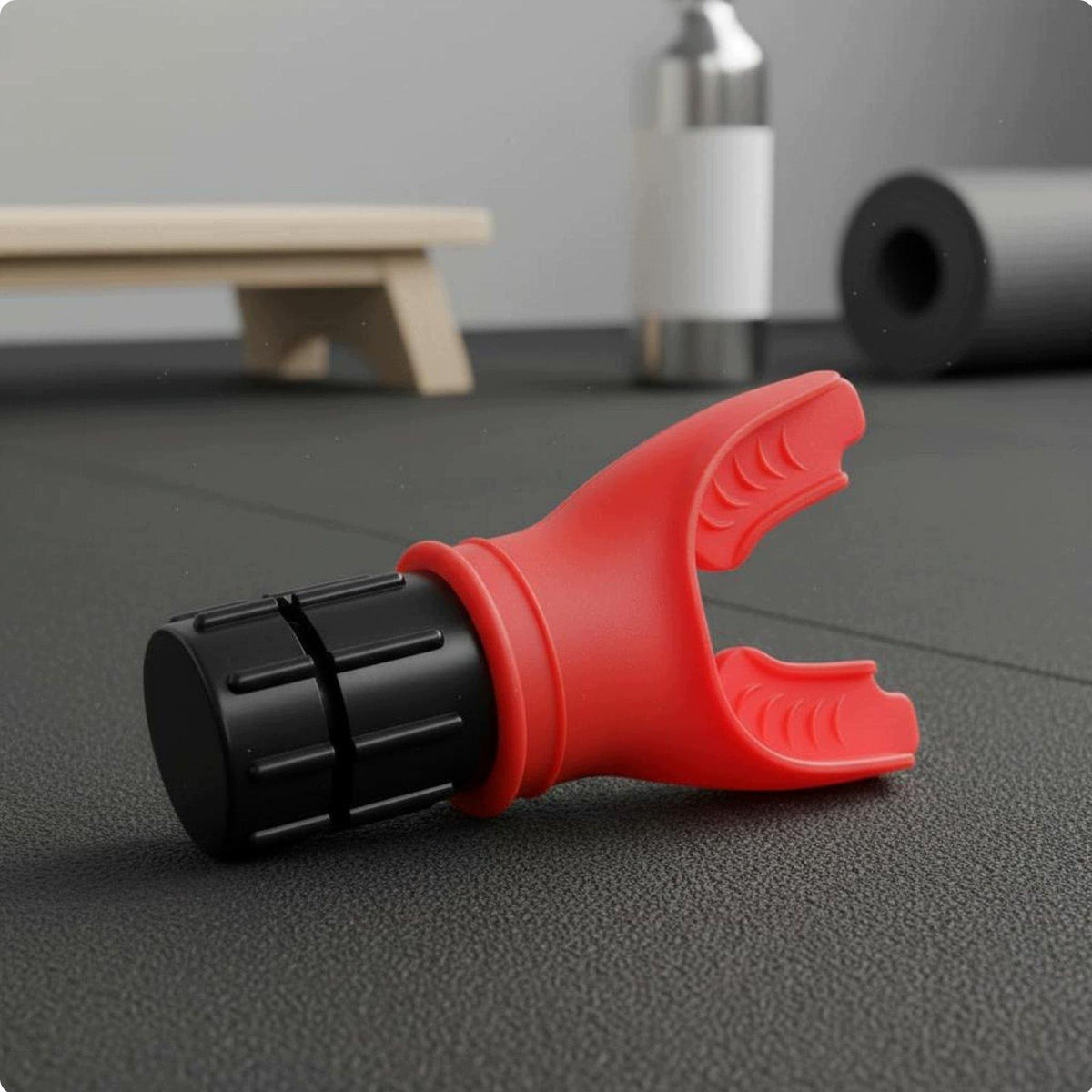Lung Capacity Training Device Lightweight Adjustable Resistance Red