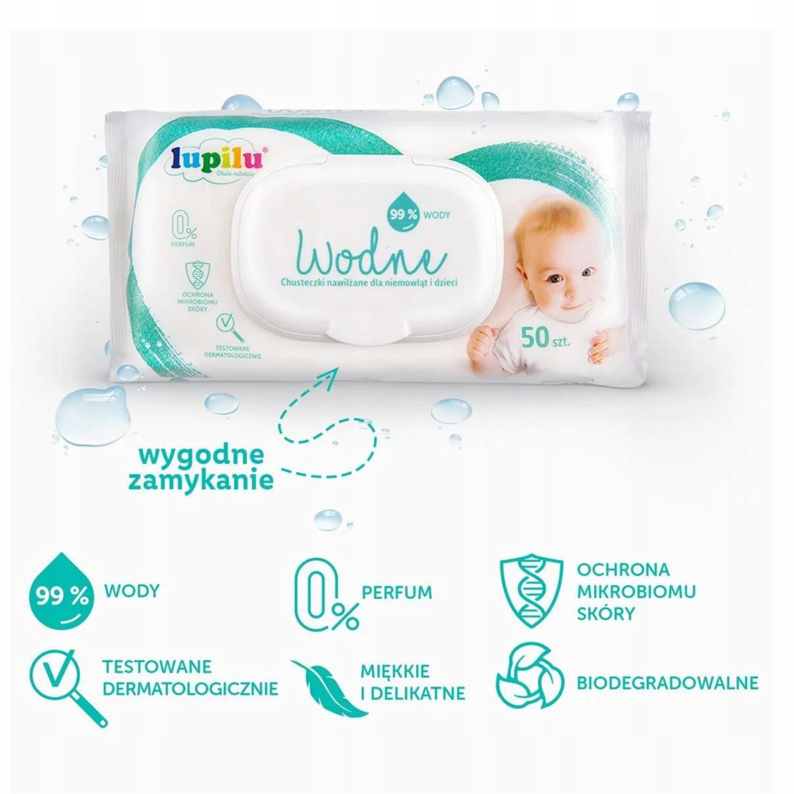 Lupilu Wipes Moisturized 99% Water Odor-Free Gentle For Children Packaging status original