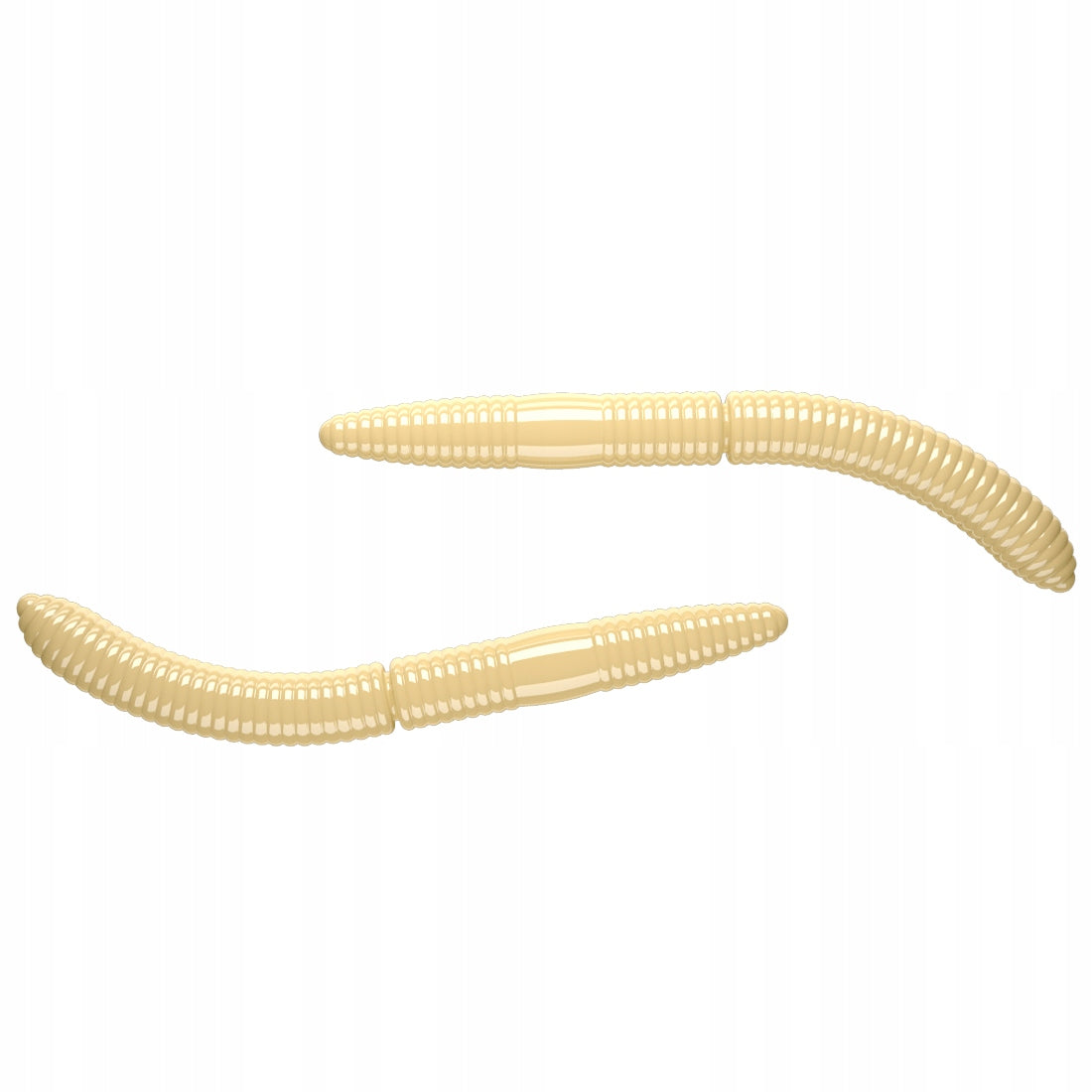 Lure worm rubber LIBRA LURES - FATTY D'WORM 65mm - 005 CHEESE cheese 10 pcs Brand Libra Lures